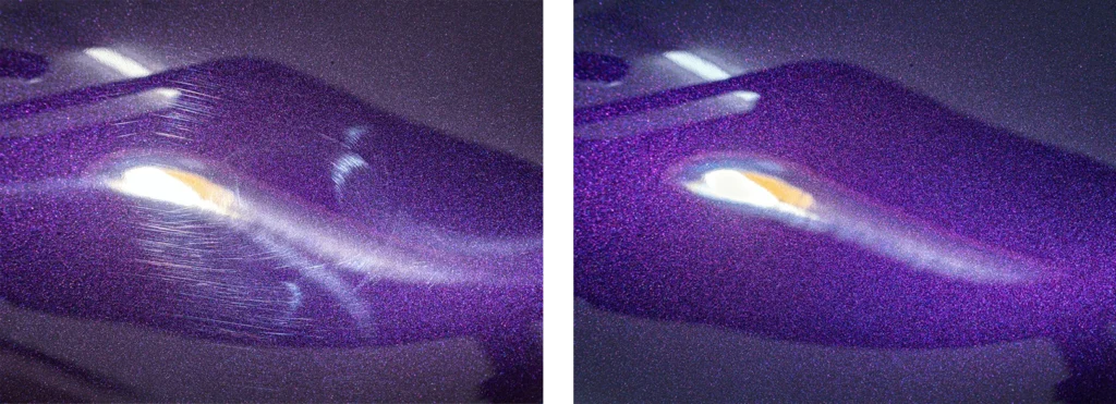 New car paint correction example at ESOTERIC